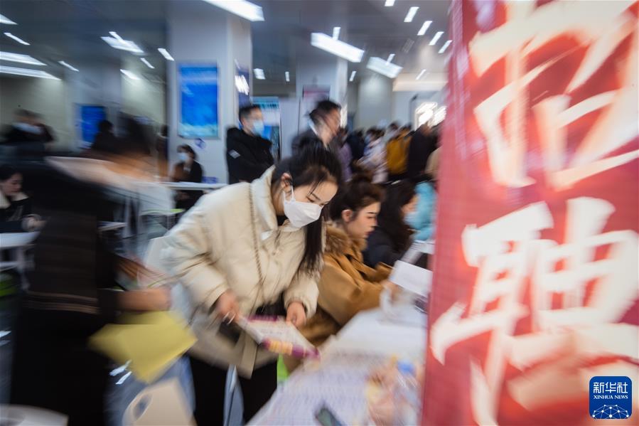 （镜观中国·新华社国内新闻照片一周精选）（2）“春风”送岗助就业