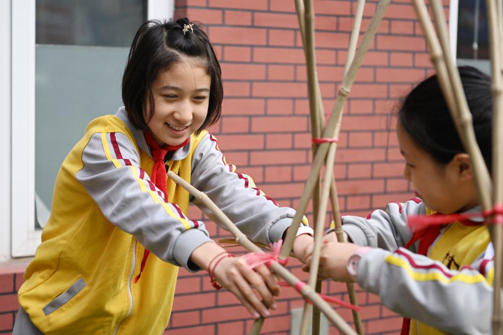 天津：劳动课上学技能