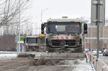 内蒙古鄂尔多斯出现降雪天气