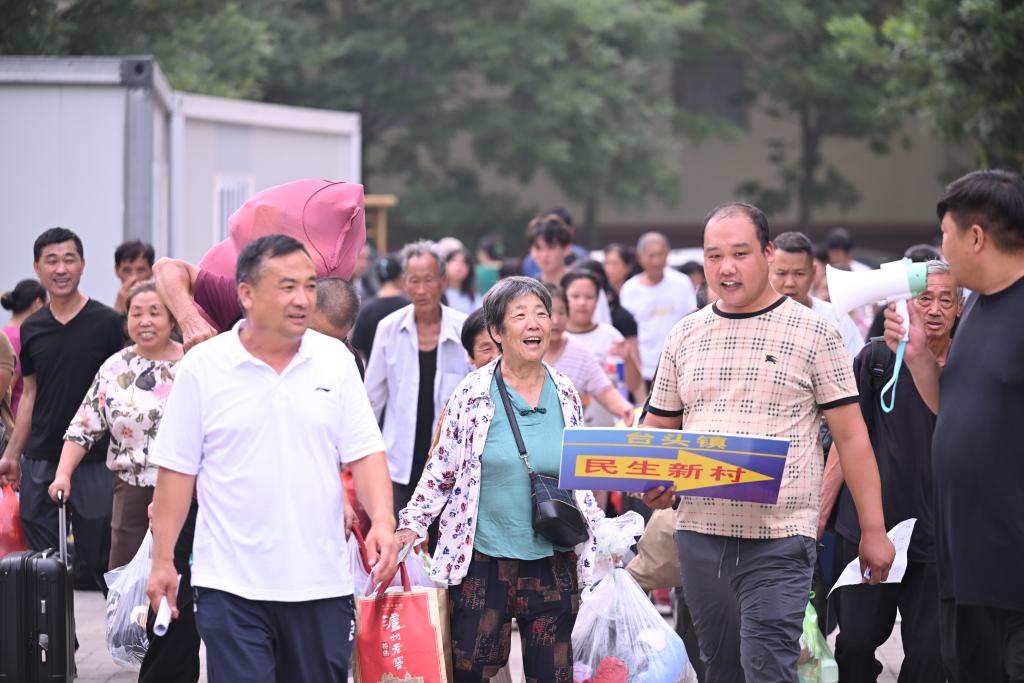 新华全媒+丨天津市静海区东淀蓄滞洪区转移安置人员全部返村