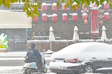 沈阳迎来大范围降雪